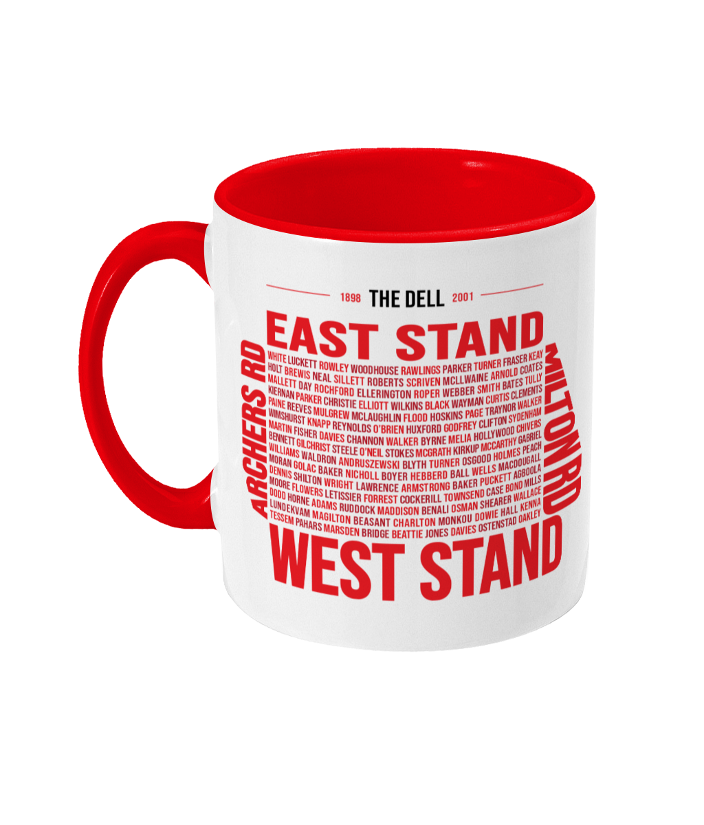 The Dell Typographic Two Toned Mug